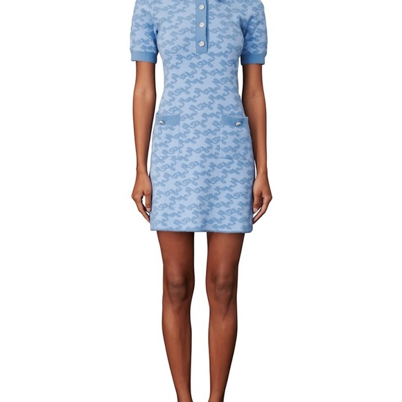 Maje “Roetic” 🔥BNWT🔥 Jacquard Knit mini dress - Picture 3 of 10